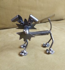 Metal Art Nuts And Bolts Dog