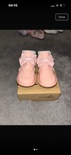 Borboleta Dusty Pink Bow Shoes