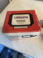 Vintage Lunarama Illuminated Slide Viewer for 2"x2" and 35mm type slides.