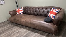 LEATHER CHESTERFIELD STYLE LOAF SOFA DIXIE RANGE RRP £5000