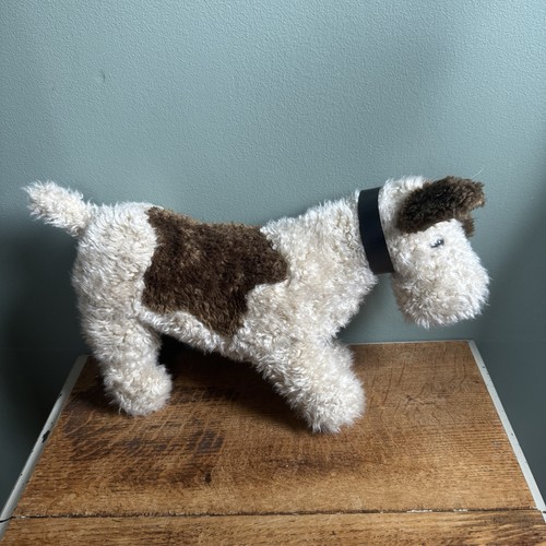 Vintage plush fox terrier - vintage,