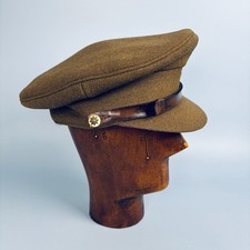 POST WW2 BRITISH ARMY ROYAL CORPS OF TRANSPORT SERVICE DRESS OFFICERS CAP HAT
