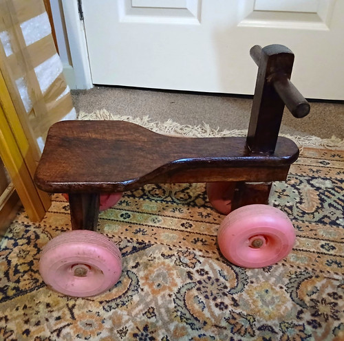 Vintage style wooden ride - vintage, ride-on