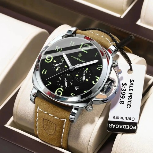 Tourbillon leather watch - tourbillon,