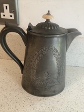 Vintage silver Plated FENTON BROS Ltd SHEFFIELD COFFEE TEA POT Hinged Lid Vgc