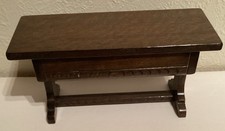 Tudor Style Jewellery/Trinket  Oak Refectory Table 9 x 4.5 Inches - Hand Made