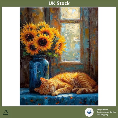 Charming sleeping cat - cat, by