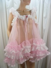 adult baby sissy PINK  ORGANZA