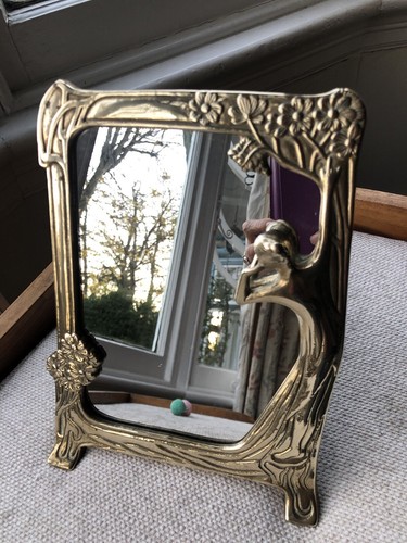 Vintage brass art - art, nouveau