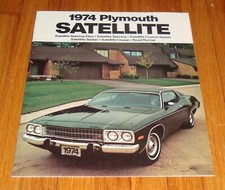 Original 1974 Plymouth Satellite Sales Brochure Road Runner Sebring Coupe