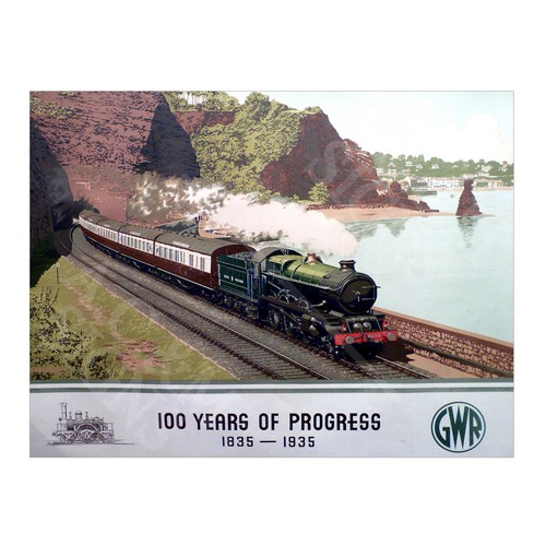 Gwr train 100 years sign - train,