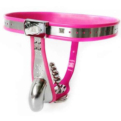 Male stainless steel chastity - stainless,