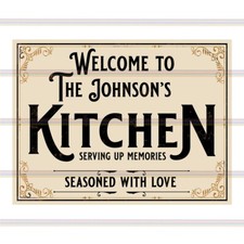 Personalised Kitchen metal tin