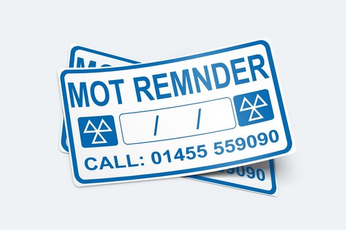 Mot reminder sticker - mot,