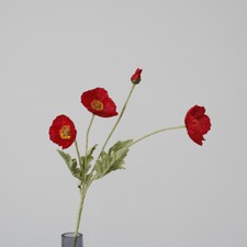 Artificial 4 Heads Poppy