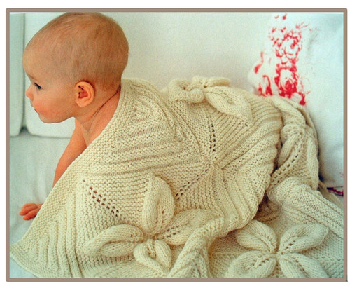 Knitting pattern blanket cot - pattern,