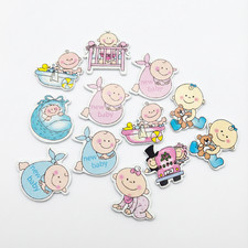 12pcs Mixed Design Wooden Die