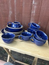 Kalahari Sands Blue Set Of 5Cups & 5 Saucers ,and Extras VGC.