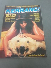 KERRANG! Metal Magazine November No 132  Wasp Iron Maiden Saxon WITH STICKERS