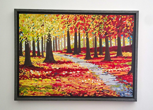 Autumn path janet bell - by,