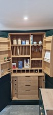Kitchen Pantry/Butlers pantry Solid Painted Wood. Veneered oak internals 