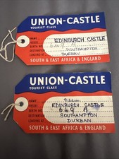 Old Vintage Baggage Tags Union