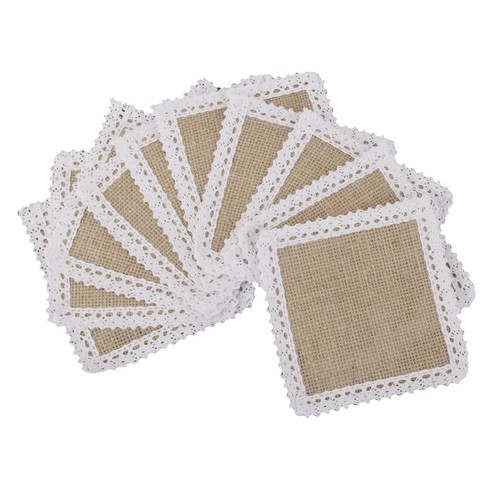 10x table place mats trimmed - table,