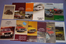 Lot of late 1970s Volvo Car Brochures, Price Lists, Colour Charts etc