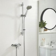 Thermostatic Surface Mounted Shower Valve Bristan Acute Chrome Adjustable Riser 