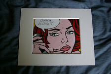 Roy lichtenstein pop art print oh ohhh alright museum mounted fine art 11x14