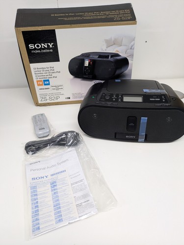 Sony s2ip boombox radio - zs-s2ip, cd