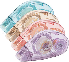 Glue Roller, 4 Pack Double Sided Tape Dispenser, Scrapbooking Supplies, Glue