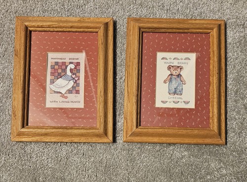 Vtg 7x9 figi - framed, and