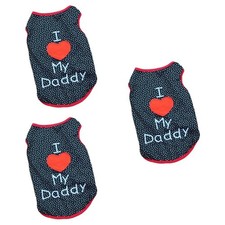 3pcs Pet Dog Shirt Dress DADDY