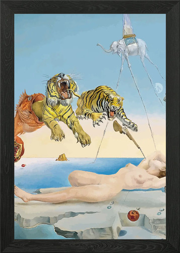 Salvador dali painting framed - dali,
