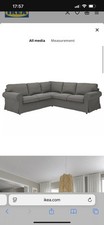 Corner sofa, 5-seat, Hakebo dark grey