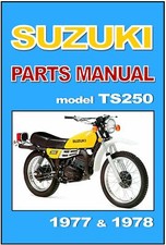 SUZUKI Parts Manual TS250 1977