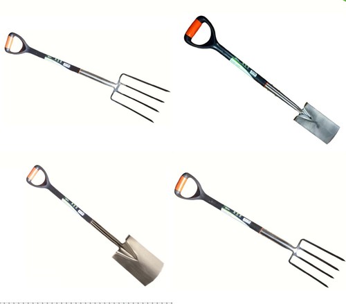 Garden spade fork tools border - garden,