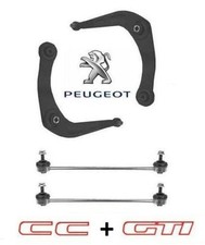 FOR PEUGEOT 206 GTI + CC 2.0 FRONT LOWER WISHBONE SUSPENSION ARMS + TWO LINKS