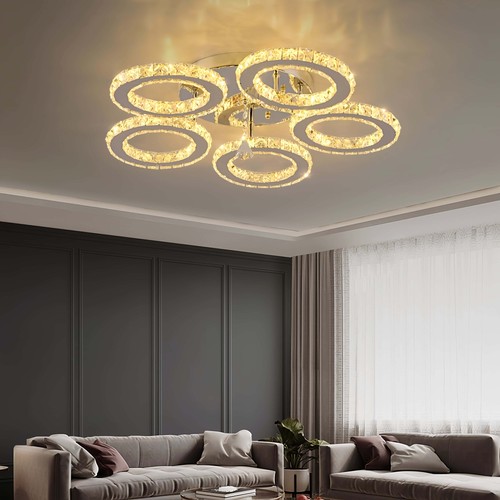 Ring crystal led - 5‑ring, k9