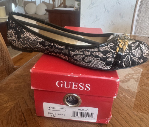 Guess women black flats - black, with
