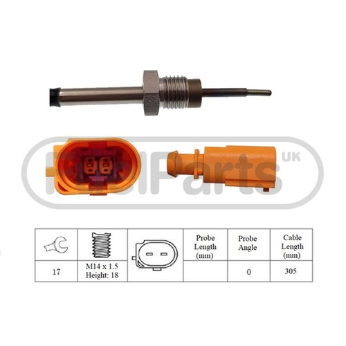 Exhaust temperature sensor - exhaust,