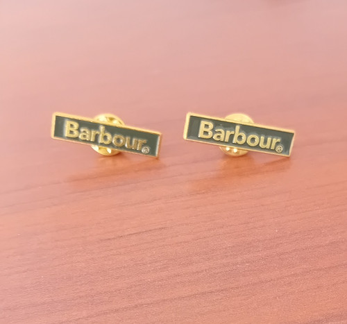 Two barbour green enamel - green,