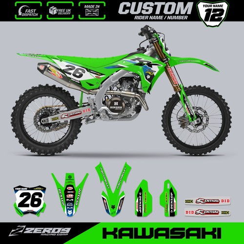 Kawasaki motocross graphics - kawasaki,