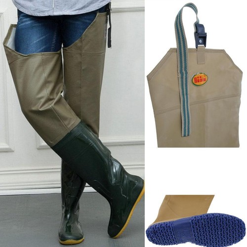 Rubber hip waders - , waterproof