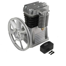 Air compressor pump motor head  2.2 kW 250 liters/minute Silver