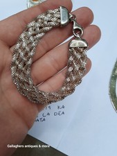Karizia Spa KA 1772 La Dea Bendata 925 Sterling Silver Wide Braided Bracelet