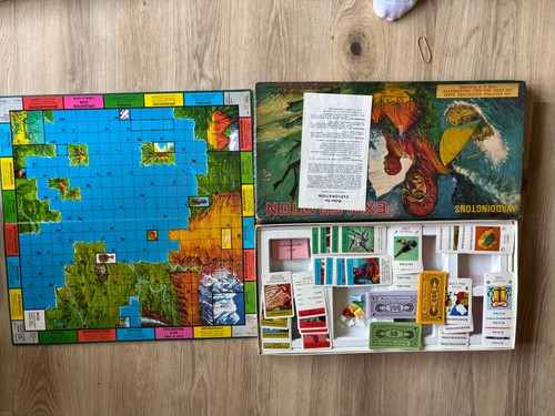 Vintage exploration board - vintage, "exploration"
