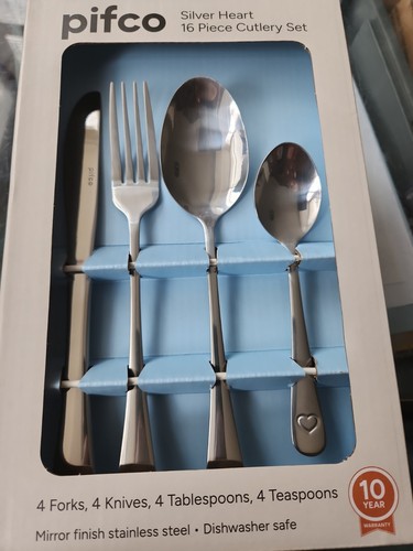 Pifco silver heart - heart, 16pc