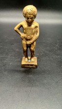 VINTAGE BRUXELLES BELGIUM 'MANNEKEN PIS' BRASS  SCULPTURE STATUE.